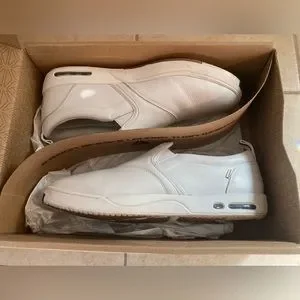 AXION Pallas O.G. White Leather Mens Slip-On Limited Edition Shoes Size 12 Shoes | Axion Pallas Mens White Leather Slip On Shoe Size 12  main image 3